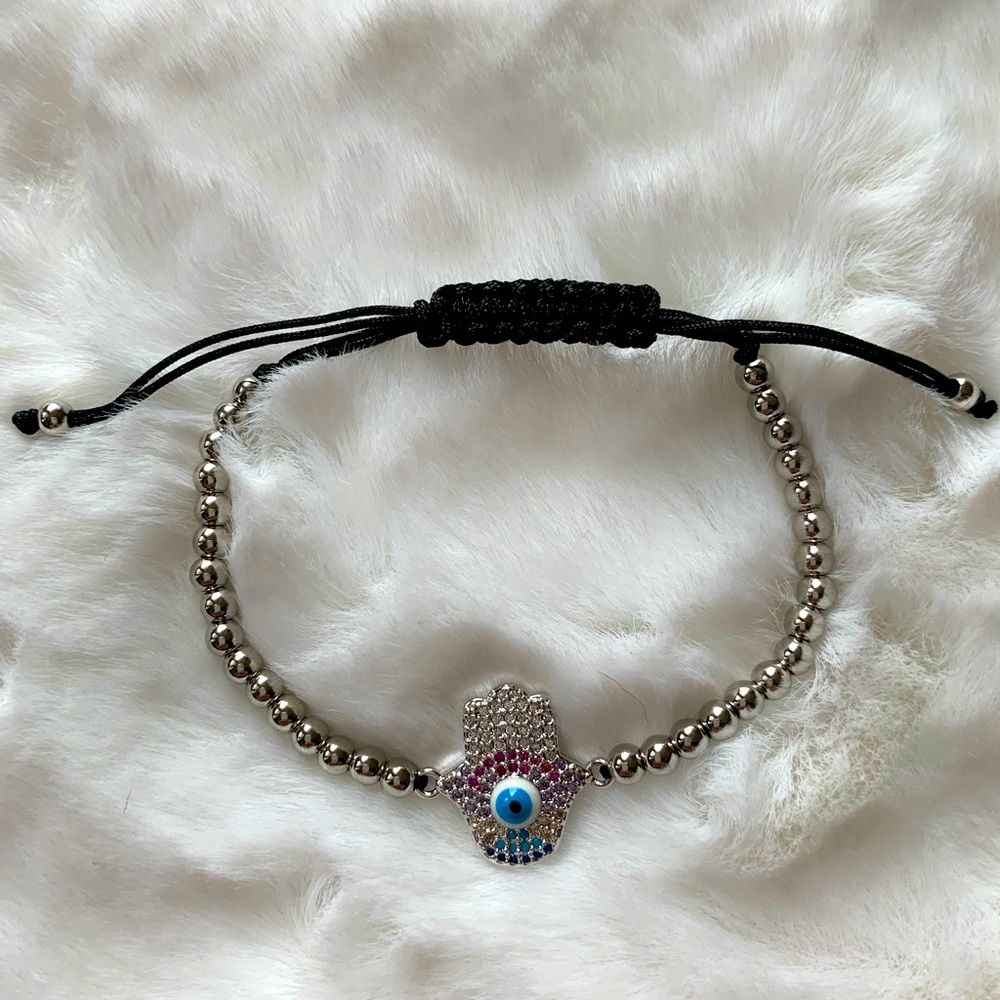 🔥Brand New🔥 Silver Bracelet with Hamsa symbol
